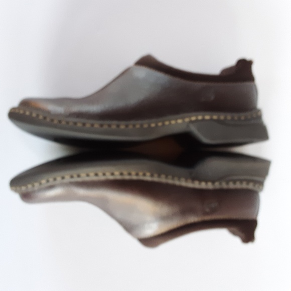 Born brown slip on clog with top stitching - Picture 4 of 7